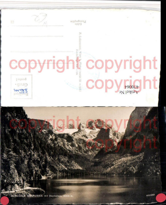 470064,Vorderer Gosausee See b. Gosau m. Dachstein Bergkulisse