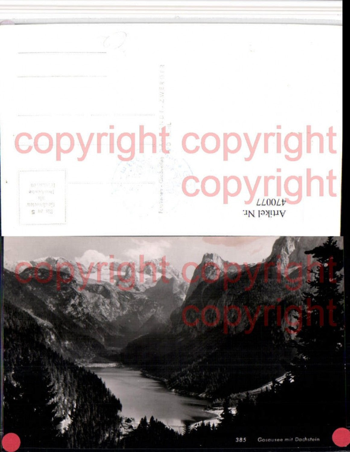 470077,Gosausee See b. Gosau m. Dachstein Bergkulisse