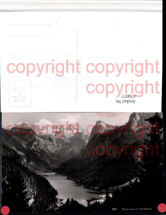470077,Gosausee See b. Gosau m. Dachstein Bergkulisse