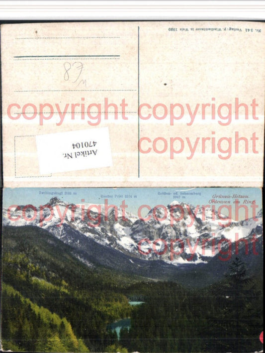 470104,Grünau Hetzau Ödensee See am Ring Bergkulisse