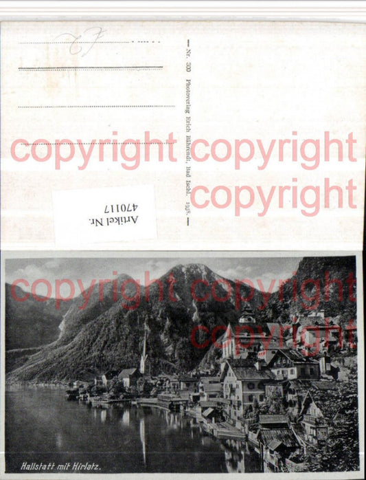 470117,Hallstatt am See Teilansicht m. Hirlatz Bergkulisse