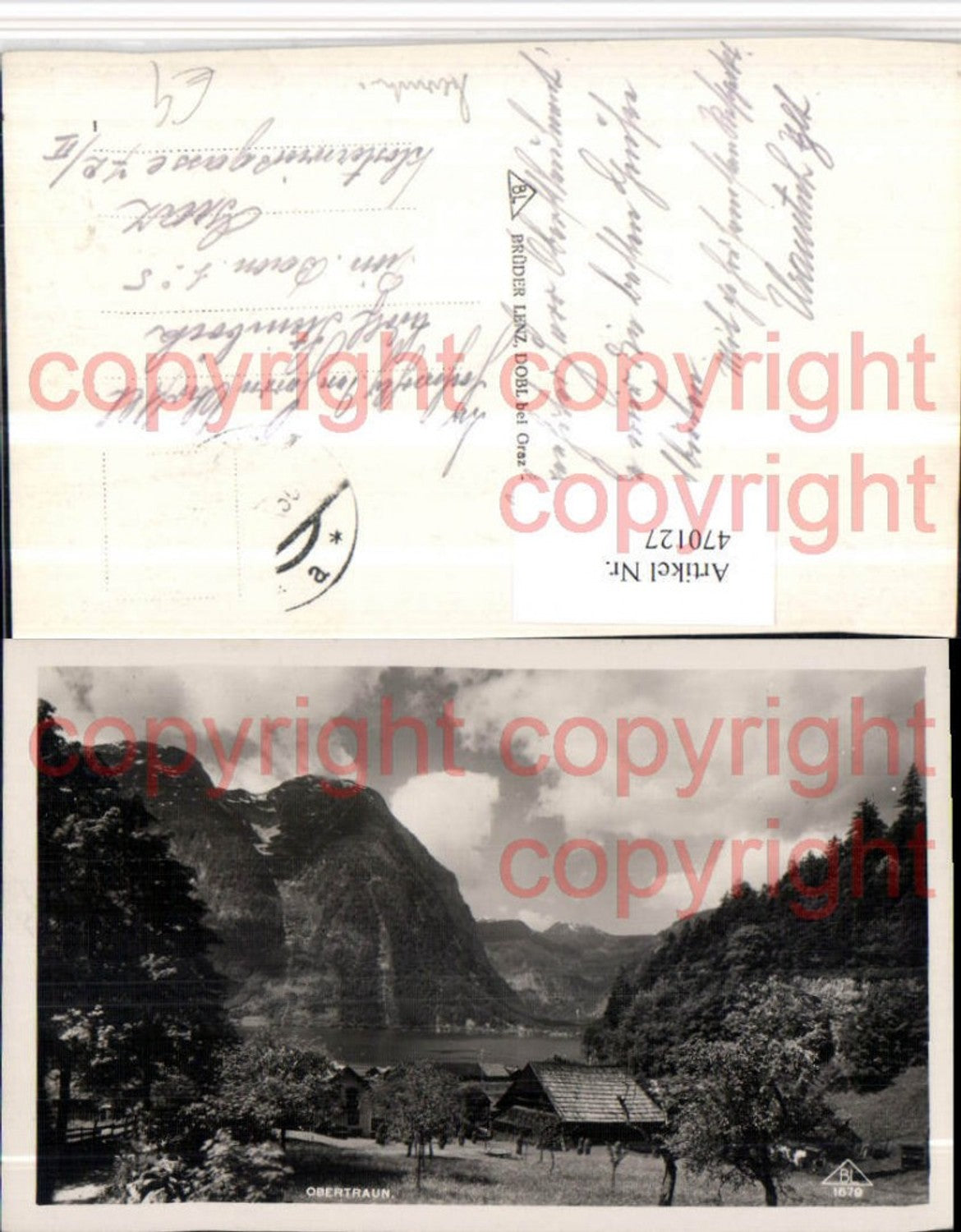 470127,Obertraun Partie See Bergkulisse