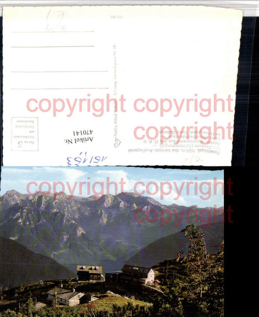 470141,Feuerkogel b. Ebensee Alpenvereinshaus Berghütten Bergkulisse