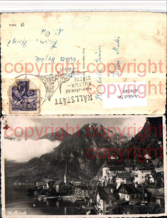 470149,Hallstatt am See Teilansicht Kirchen