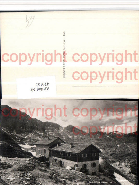 470155,Dachstein Simony-Hütte Berghütte b. Hallstatt