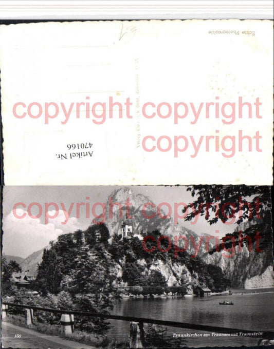 470166,Traunkirchen am Traunsee Kirche m. Traunstein
