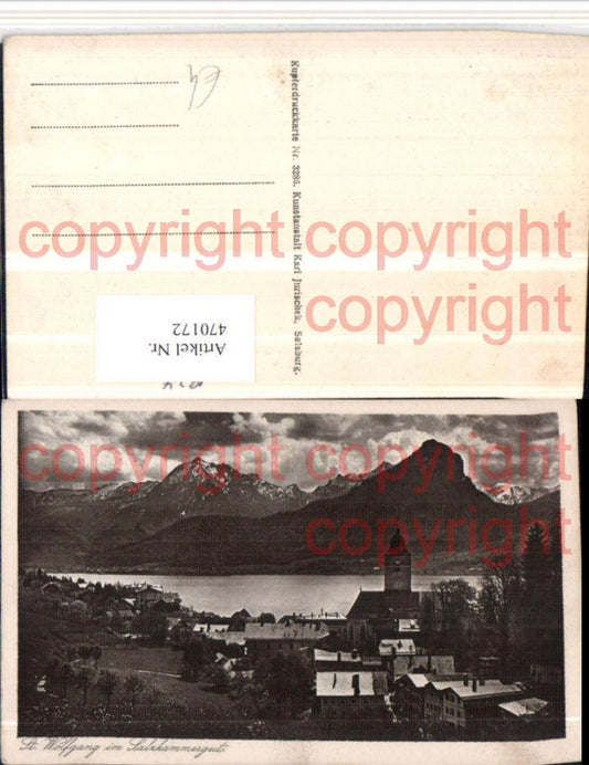 470172,St. Wolfgang am See Teilansicht Bergkulisse