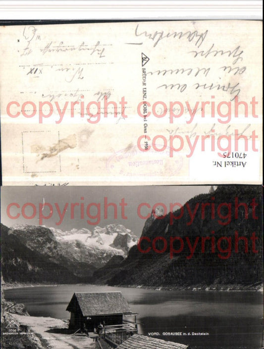 470175,Vorderer Gosausee See b. Gosau m. Dachstein Bergkulisse