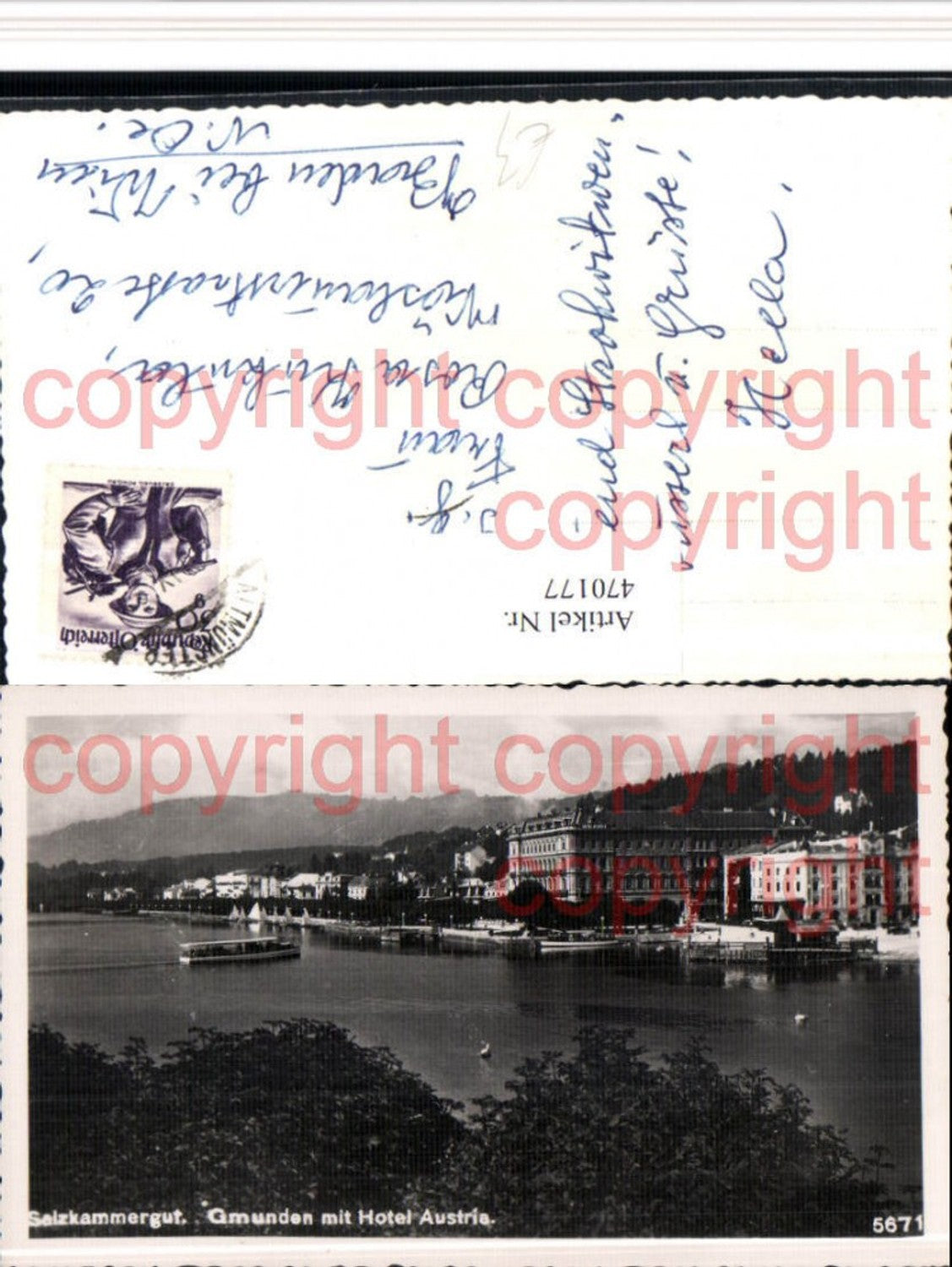 470177,Gmunden am Traunsee Teilansicht Hotel Austria