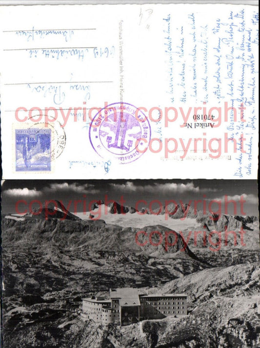 470180,Berghaus Krippenstein b. Obertraun m. Dachstein Bergkulisse