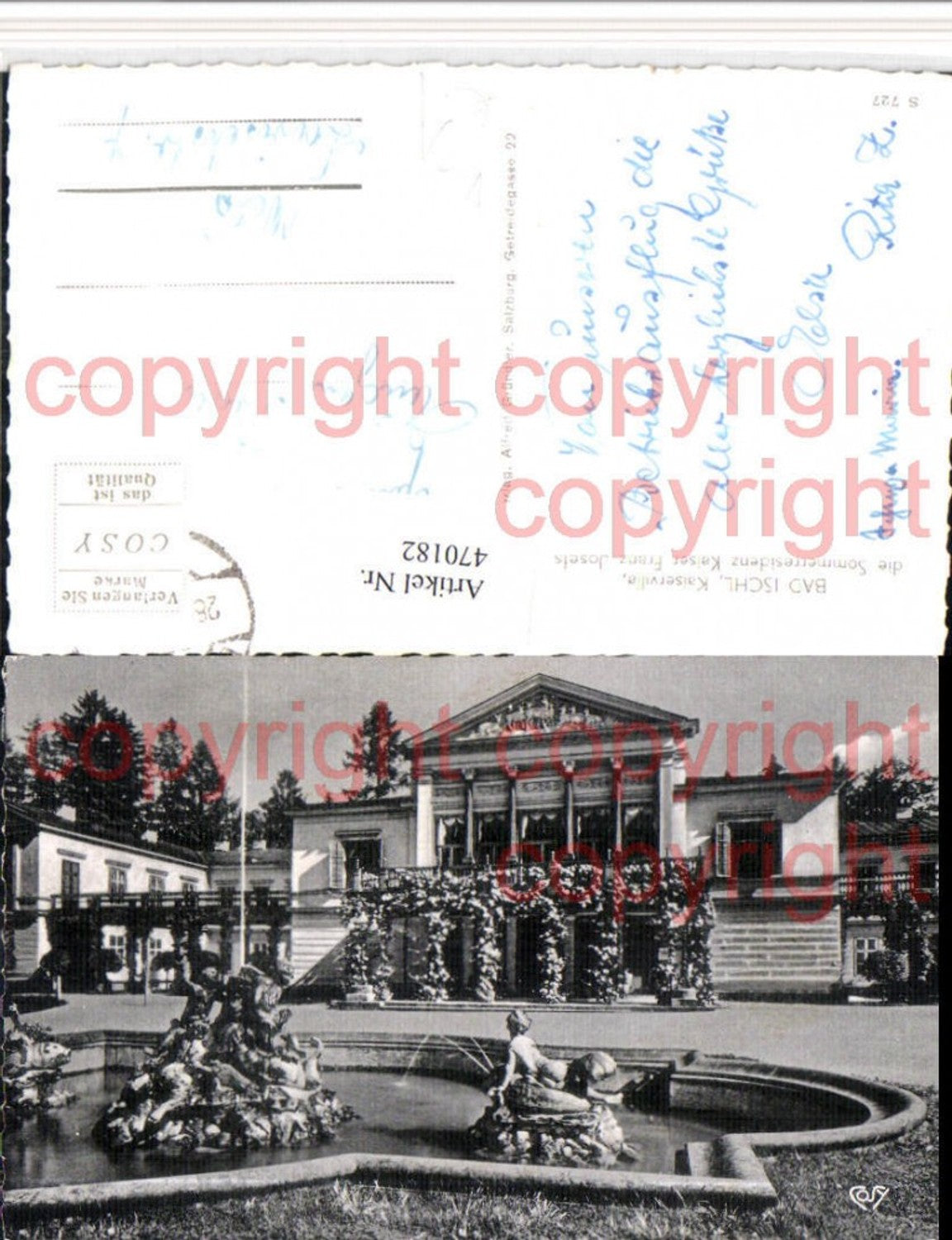 470182,Bad Ischl Kaiservilla Brunnen pub Cosy