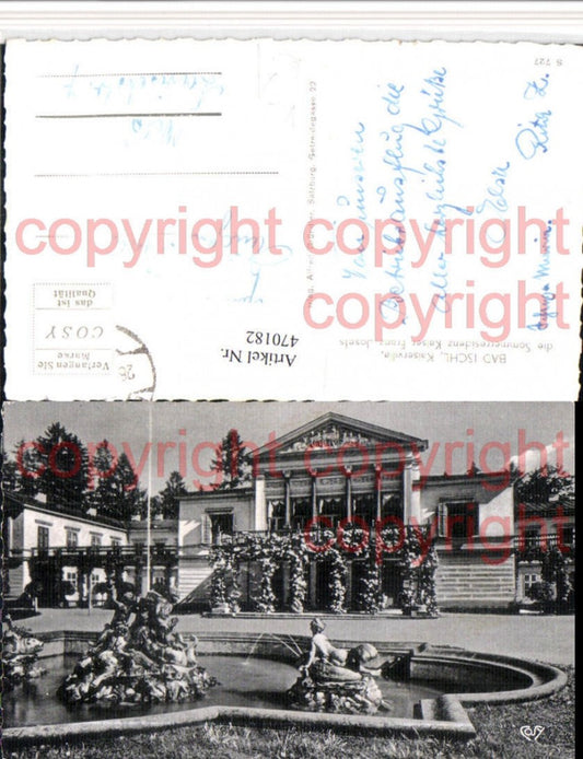 470182,Bad Ischl Kaiservilla Brunnen pub Cosy