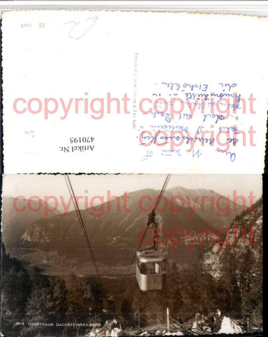 470195,Obertraun Dachsteinseilbahn Seilbahn Bergkulisse
