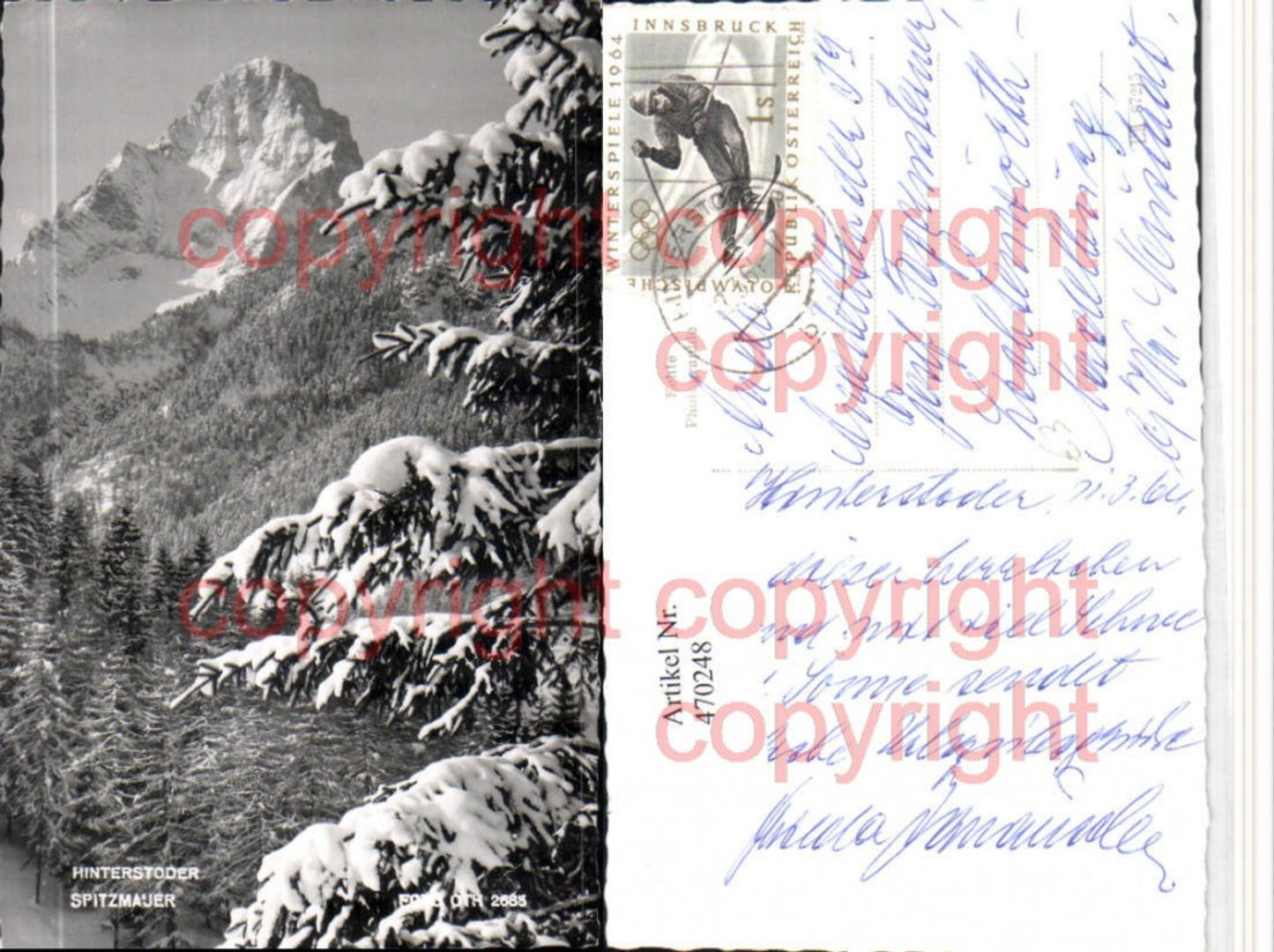 470248,Hinterstoder Spitzmauer Bergkulisse Winterbild pub Foto Oth 2685