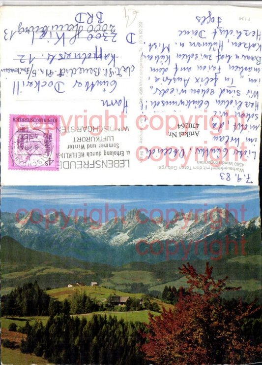 470264,Windischgarsten Wurbauerkogel m. Toten Gebirge Bergkulisse