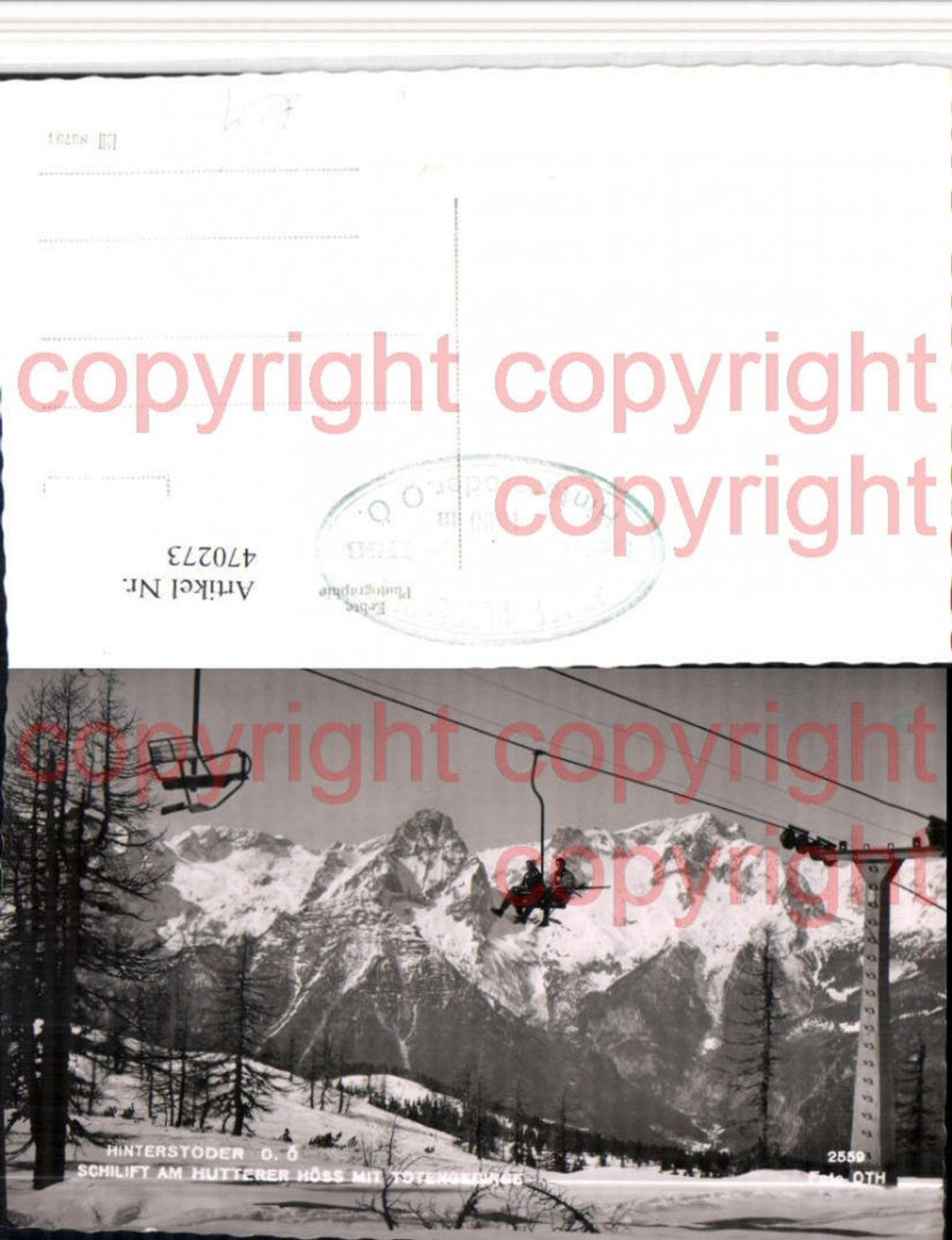 470273,Hinterstoder Skilift Sessellift Hutterer Höss Bergkulisse Winterbild