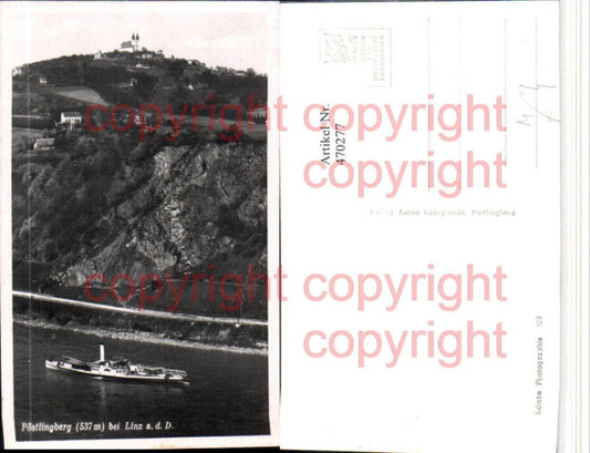 470277,Linz an d. Donau Pöstlingberg Kirche Dampfer