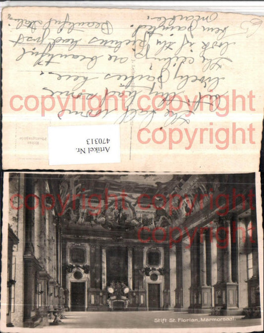 470313,Stift St. Florian Marmorsaal Innenansicht