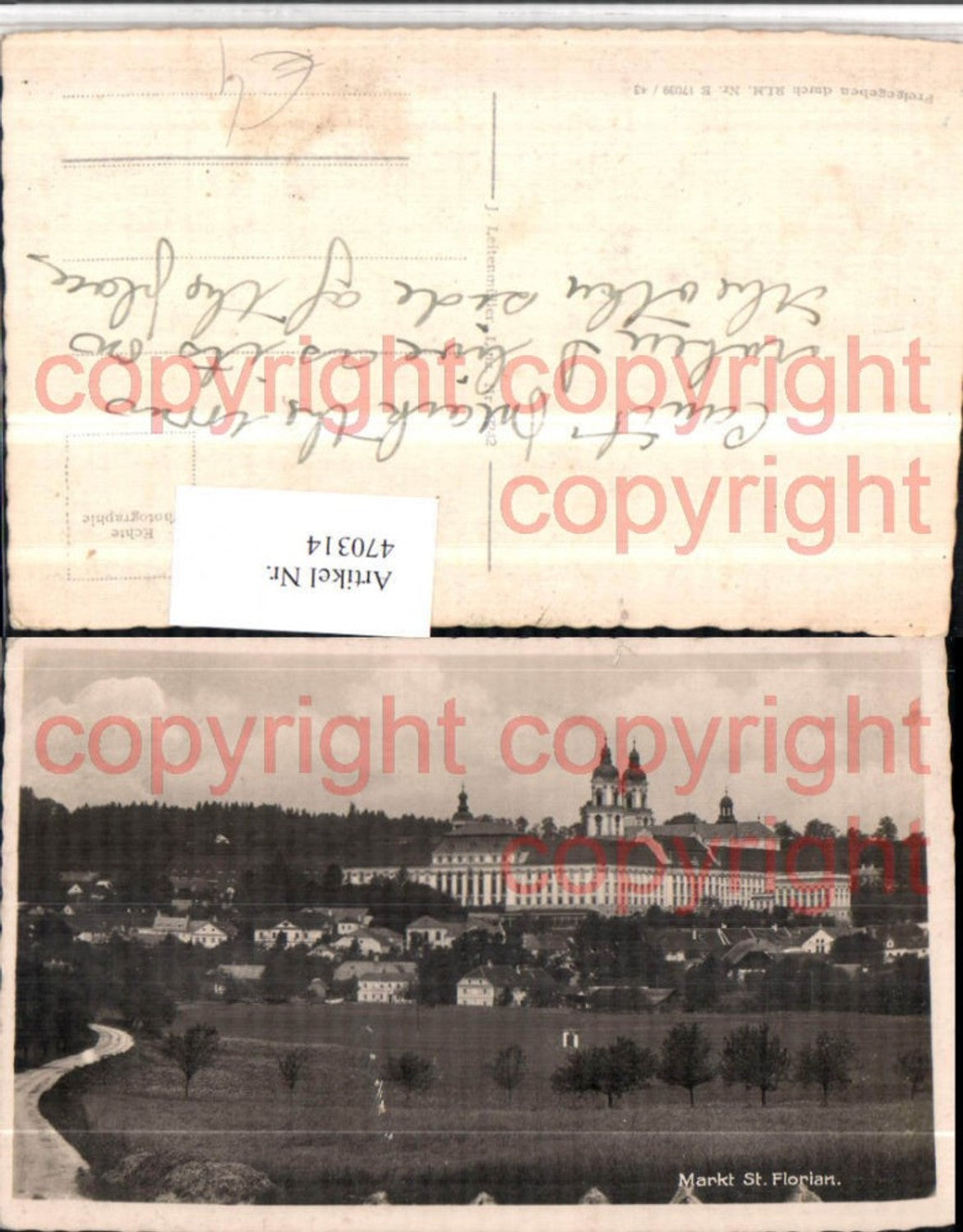 470314, Markt St. Florian Totale m. Stift