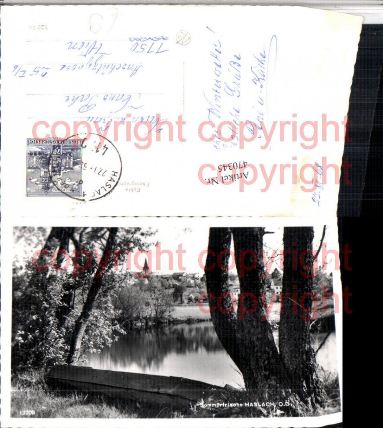 470345, View of Halsach, partial view of the lake