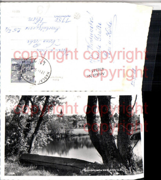 470345, View of Halsach, partial view of the lake