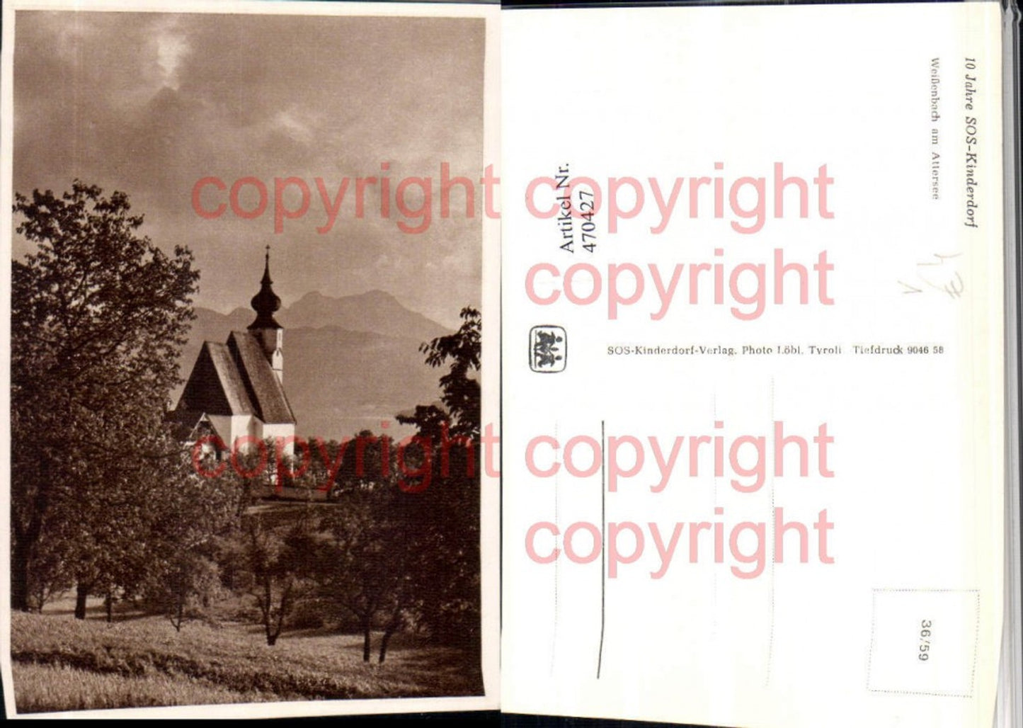 470427,Weißenbach am Attersee Kirche pub SOS-Kinderdorf 36/59