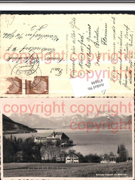 470448,Schloss Kammer b. Schörfling am Attersee Bergkulisse