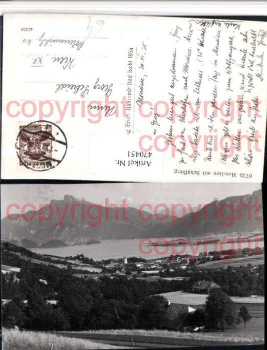 470451,Mondsee Totale m. Schafberg Bergkulisse