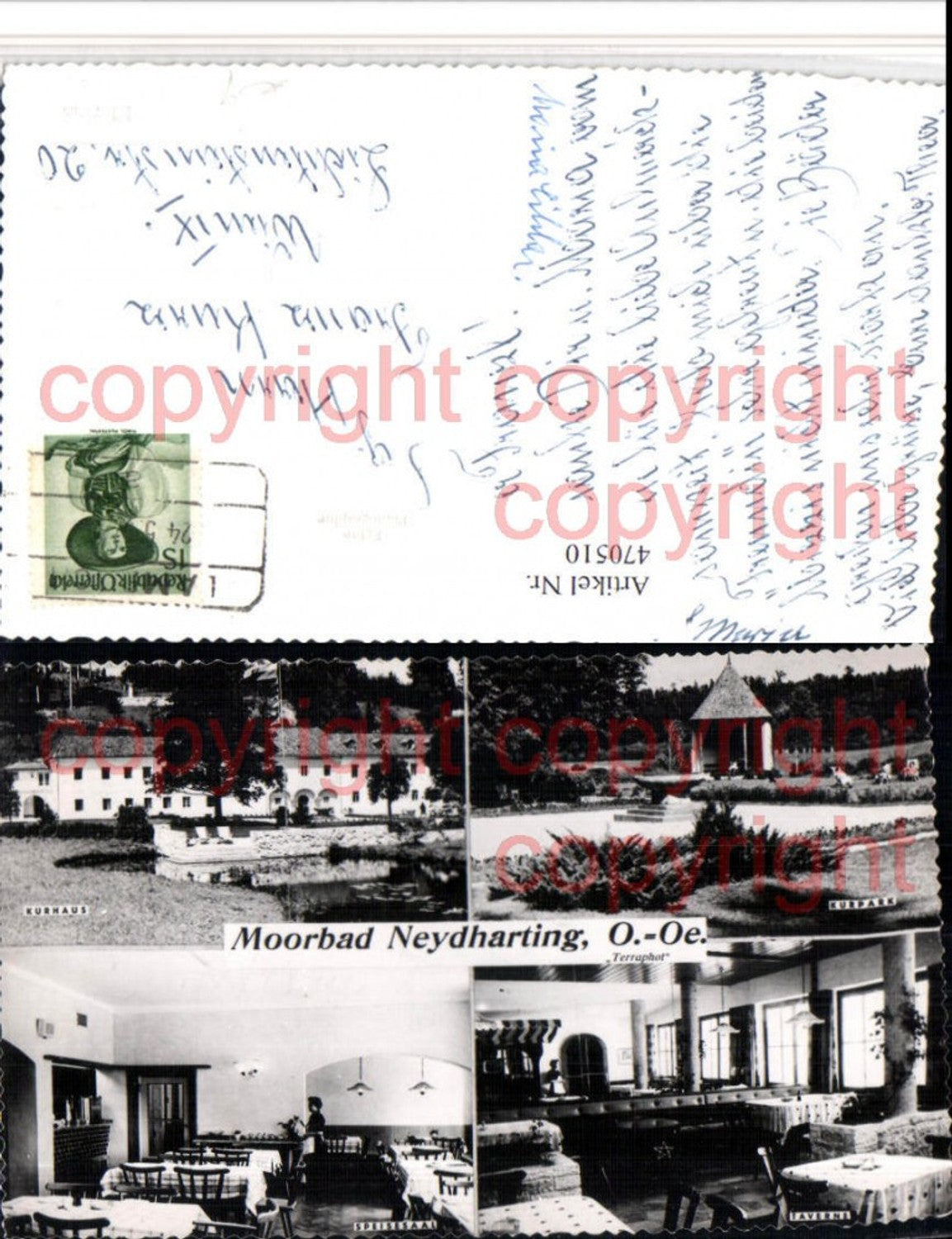 470510,Bad Wimsbach-Neydharting Moorbad Kurhaus Mehrbildkarte