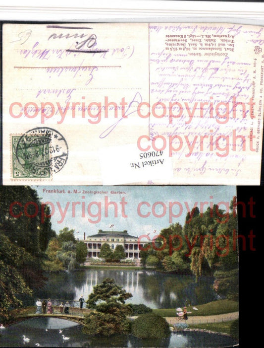 470605,Frankfurt am Main Zoologischer Garten See Brücke