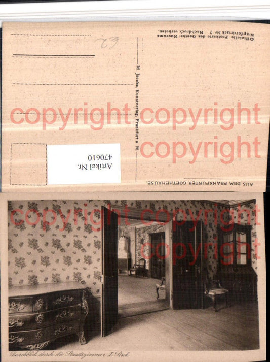 470610,Frankfurt am Main Goethehaus Staatszimmer Durchblick