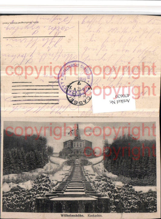470620,Kassel Wilhelmshöhe Kaskaden Winterbild
