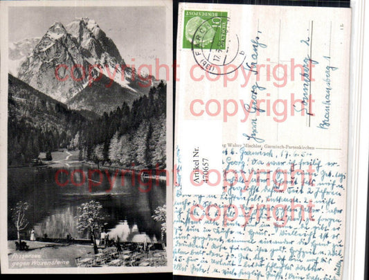 470657,Rissersee See b. Garmisch geg. Waxensteine Bergkulisse