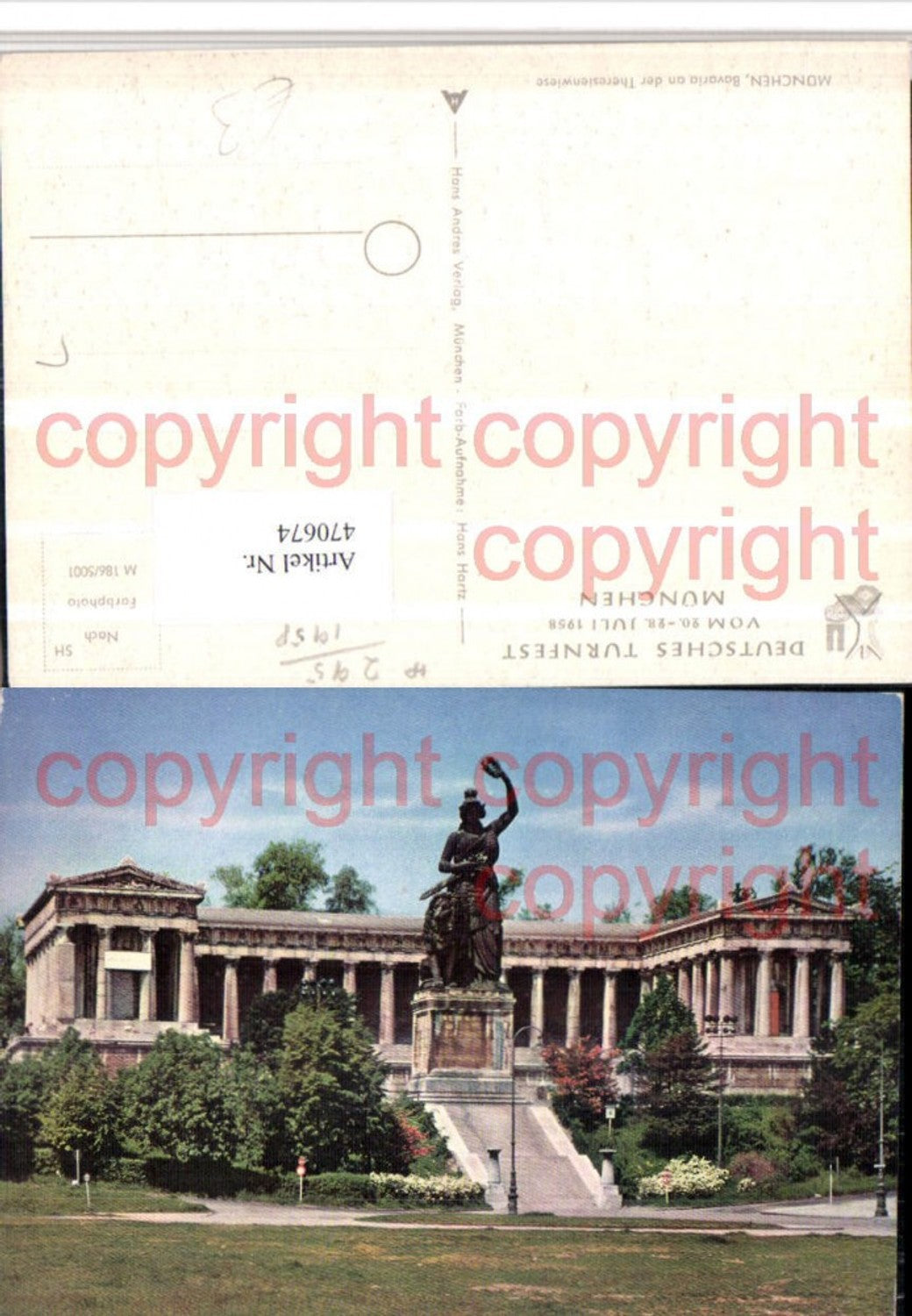 470674,München Bavaria an d. Theresienwiese m. Ruhmeshalle