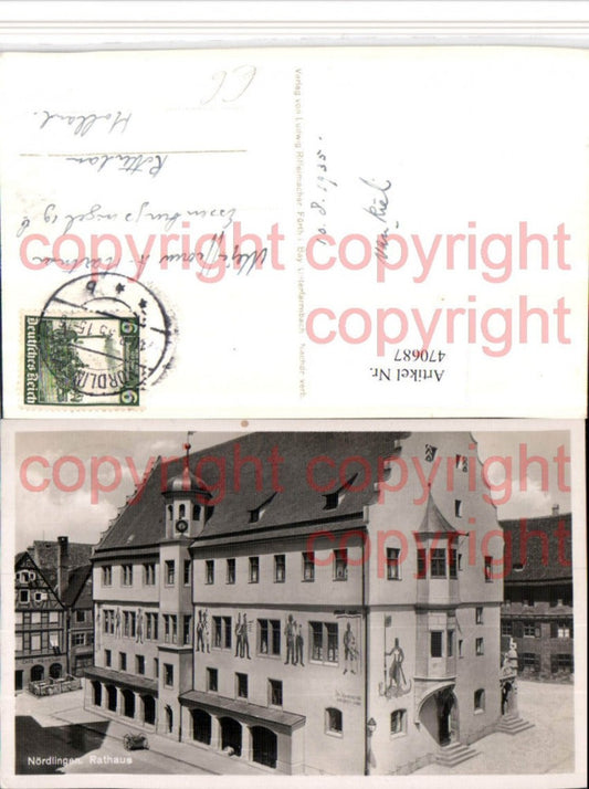 470687,Nördlingen Rathaus Gebäude