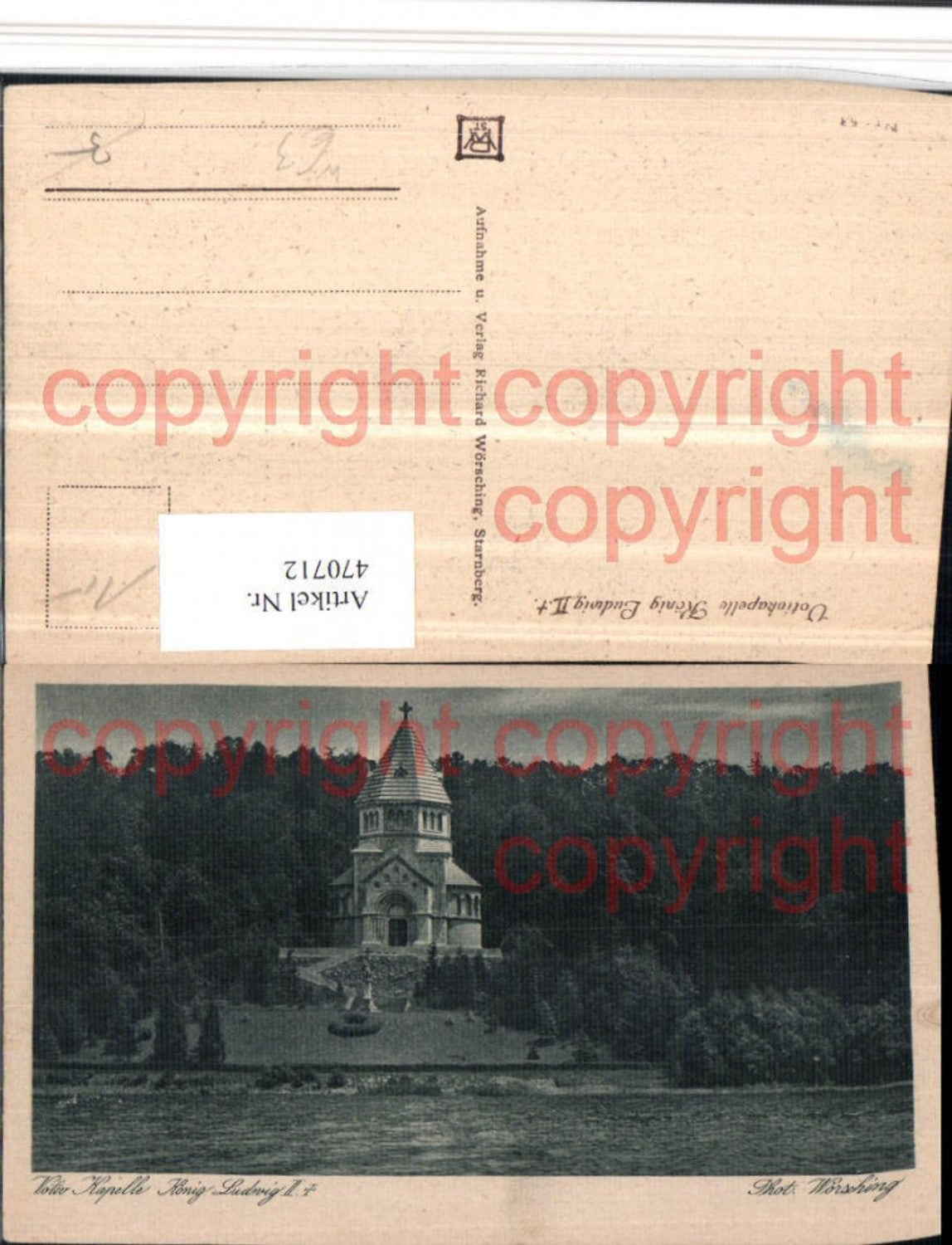 470712,Starnberg Votiv Kapelle Kirche König Ludwig II