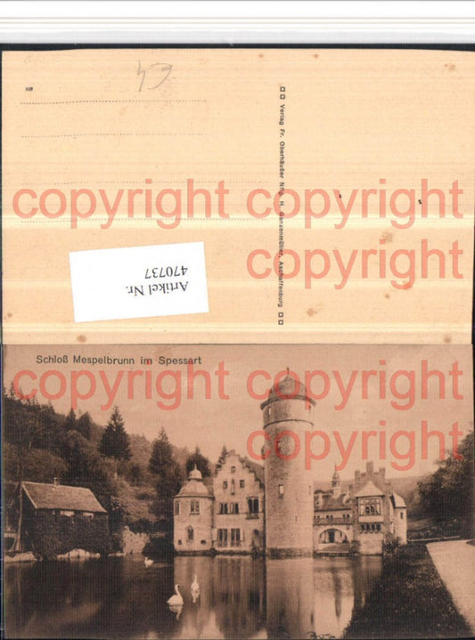 470737,Schloss Mespelbrunn im Spessart