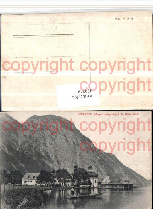 470749,Königssee See St. Bartholomä b. Schönau Bergkulisse pub WHD 6610