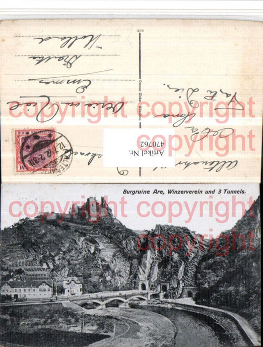 470762,Burgruine Are b. Altenahr Winzerverein 3 Tunnels Brücke