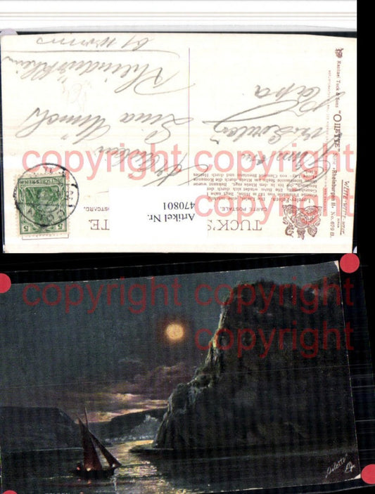 470801,Künstler AK Loreley-Felsen b. St. Goarshausen pub Tuck 679B