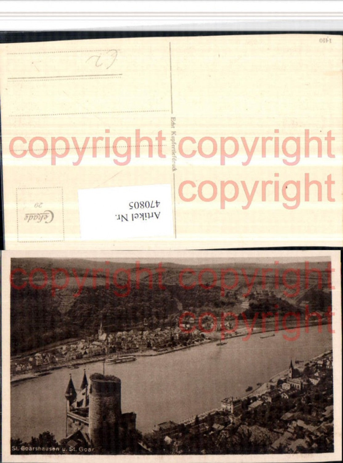 470805,St. Goarshausen u. St. Goar Totale Burg