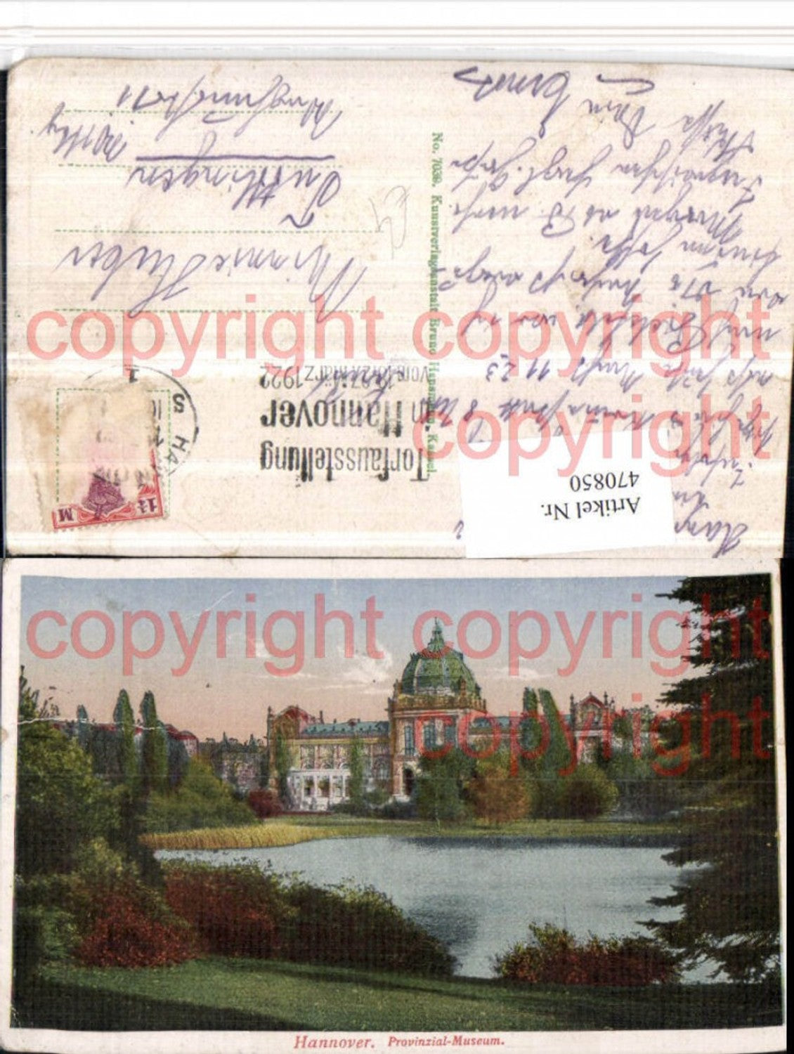470850,Hannover Provinzial-Museum Gebäude
