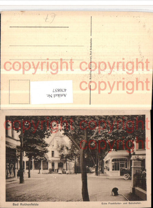 470857,Bad Rothenfelde Ecke Frankfurter- und Bahnhofstraße Kreuzung