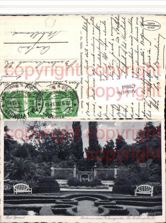 470864,Bad Pyrmont Partie aus dem Palmengarten Verlobungslaube