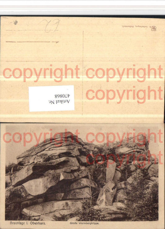 470868,Braunlage im Oberharz Große Wurmbergklippe Felsen