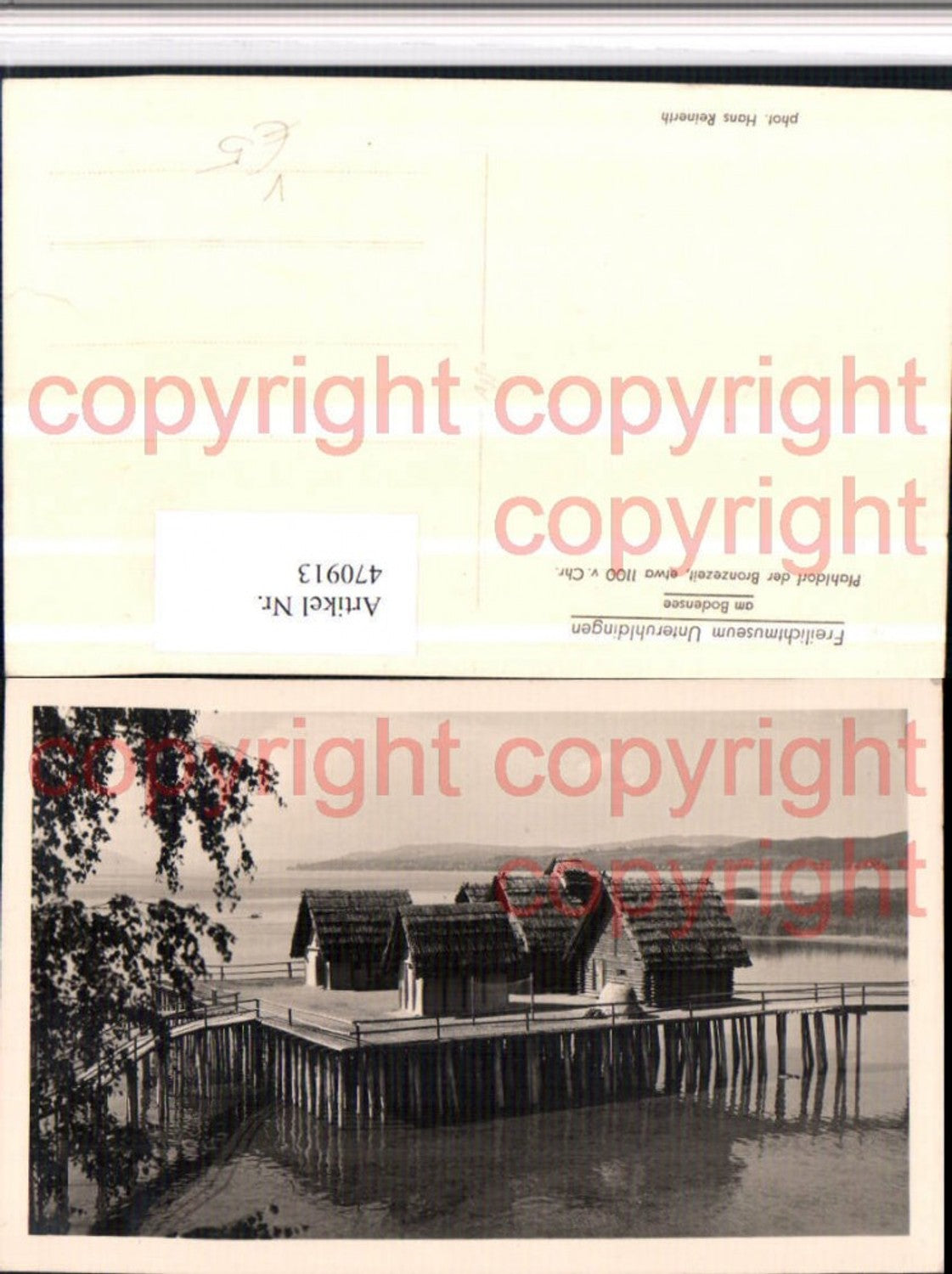 470913,Freilichtmuseum Unteruhldingen Pfahldorf pub Hans Reinerth