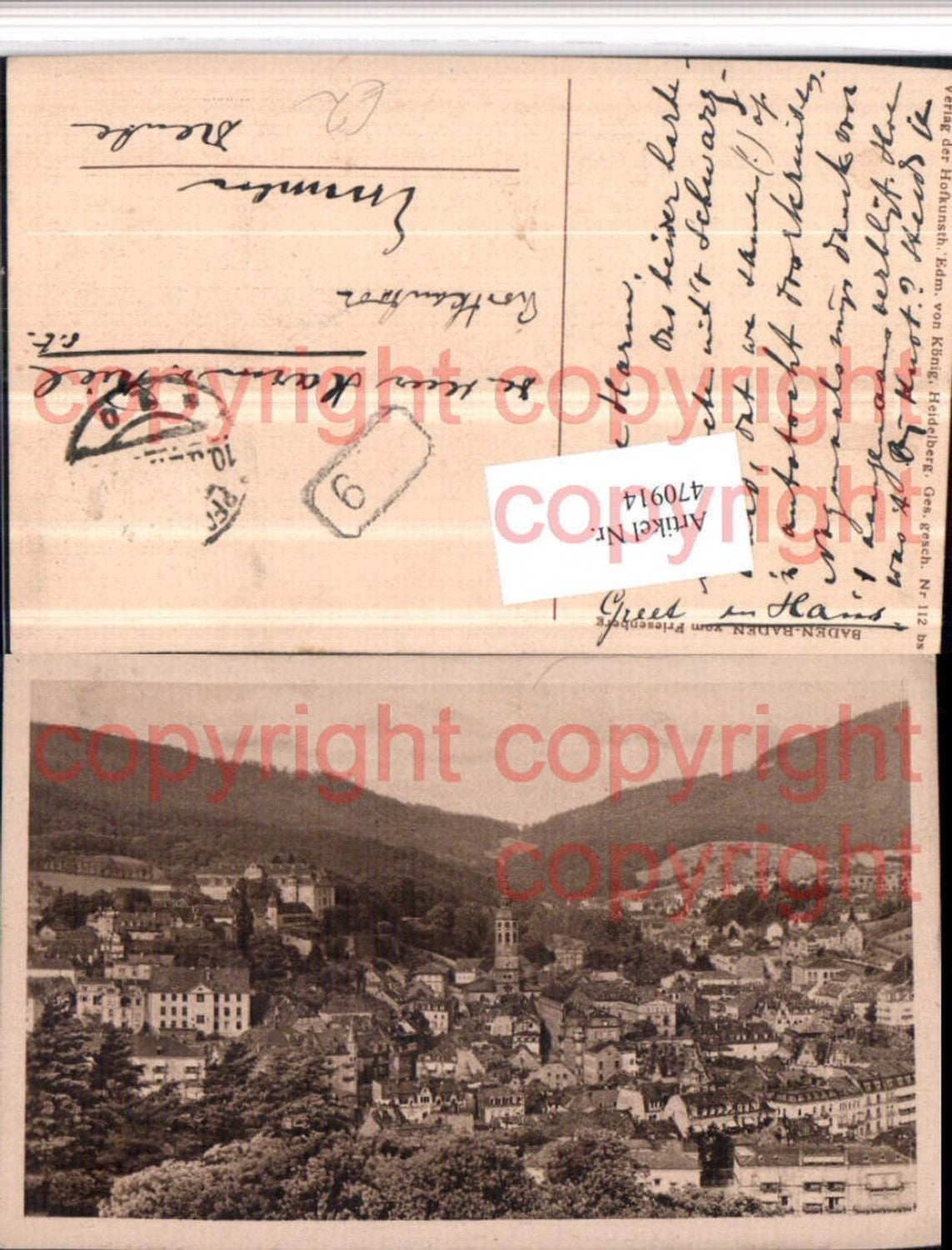 470914, Baden-Baden, view from Friesenberg