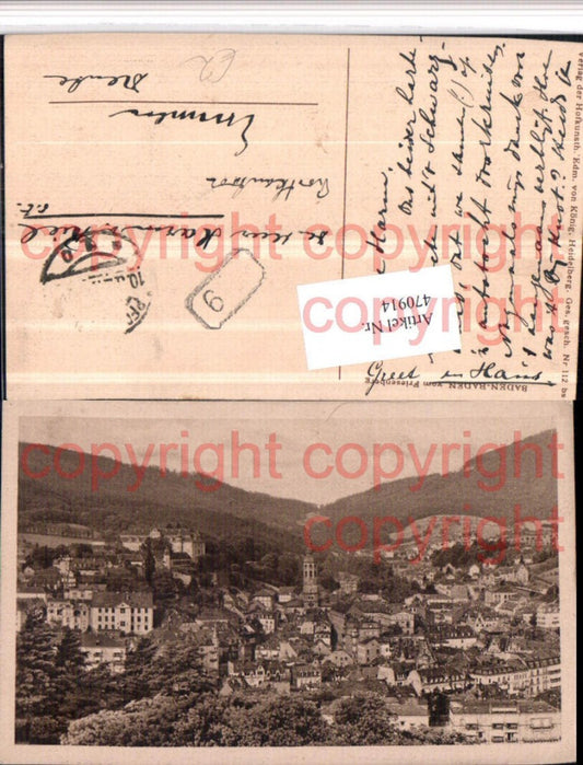 470914, Baden-Baden, view from Friesenberg