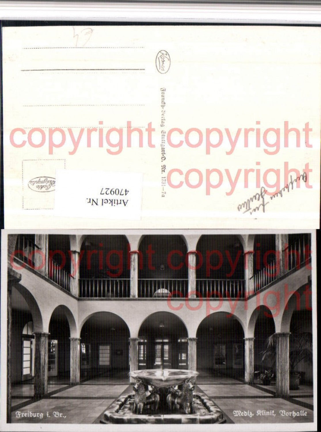 470927,Freiburg im Breisgau Medizinische Klinik Vorhalle
