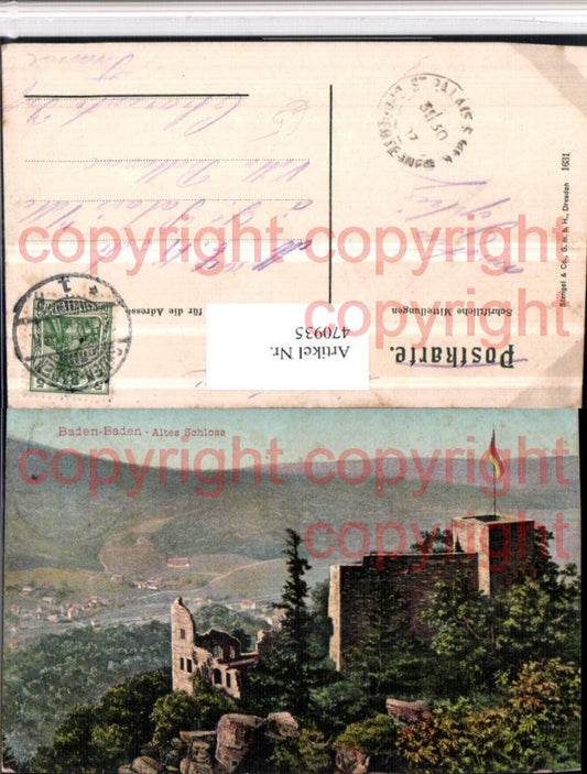 470935, Baden-Baden Old Castle Ruins